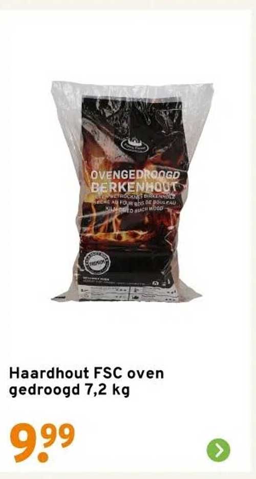 Haardhout FSC oven gedroogd 7,2 kg