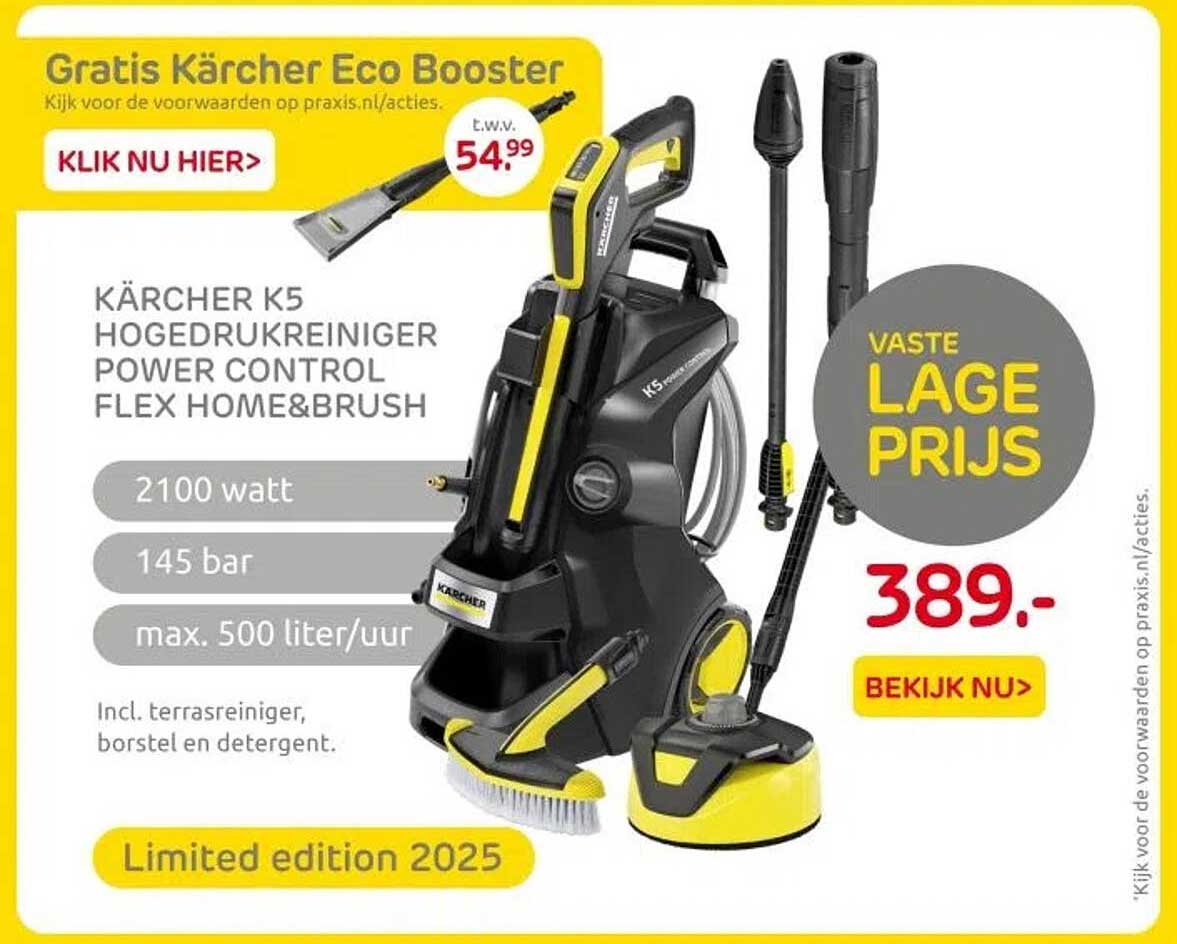 KÄRCHER K5 HOGEDRUKREINIGER POWER CONTROL FLEX HOME&BRUSH