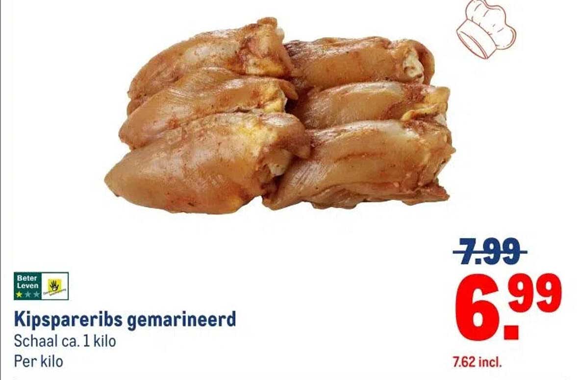 Kipspareribs gemarineerd