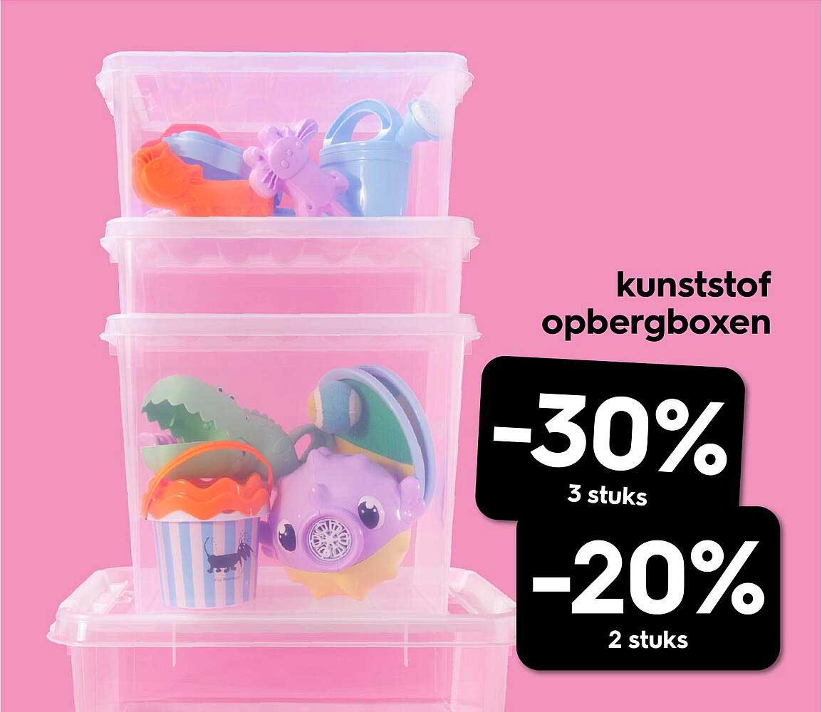 kunststof opbergboxen