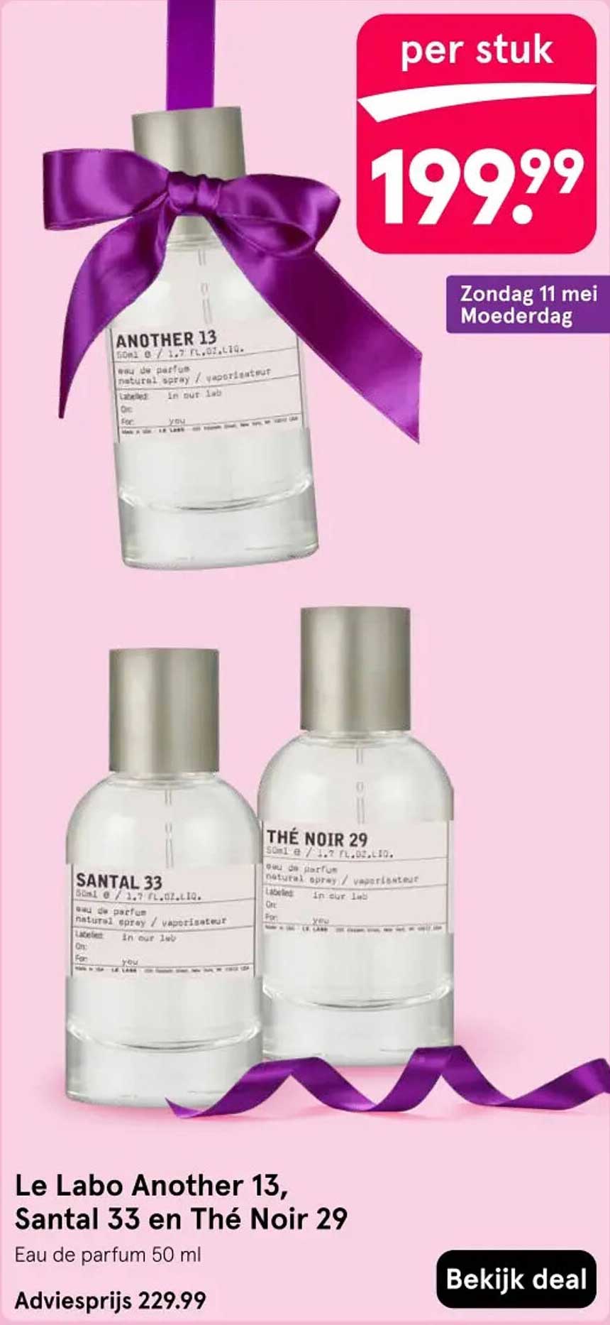 Le Labo Another 13, Santal 33 en Thé Noir 29