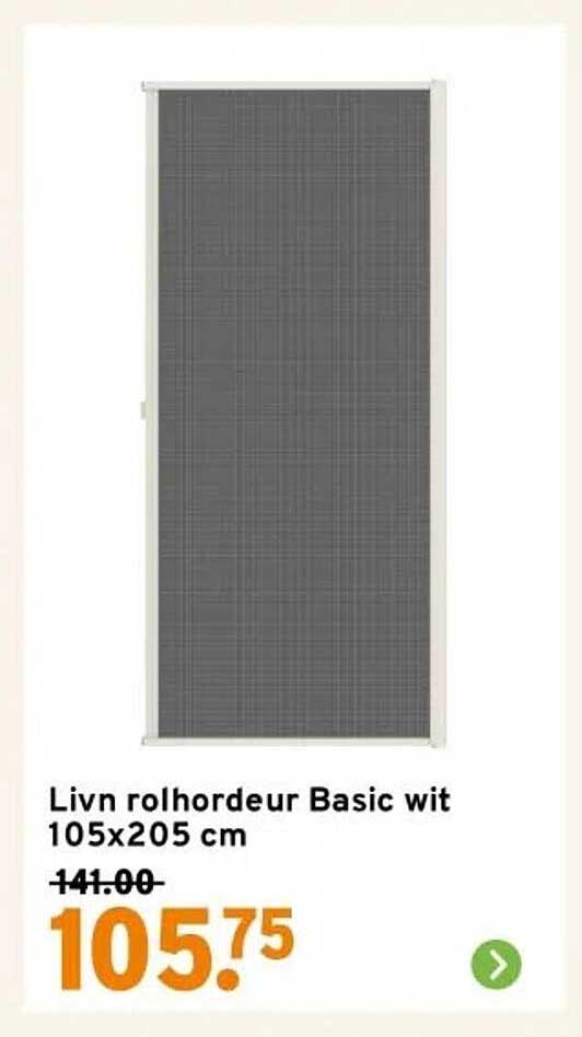 Livn rolgordijn Basic wit 105x205 cm