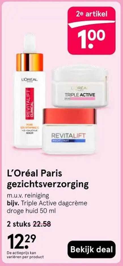 L’Oréal Paris gezichtsverzorging