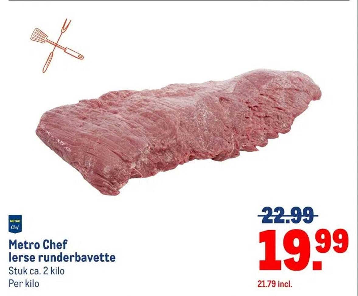 Metro Chef lerse runderbavette
