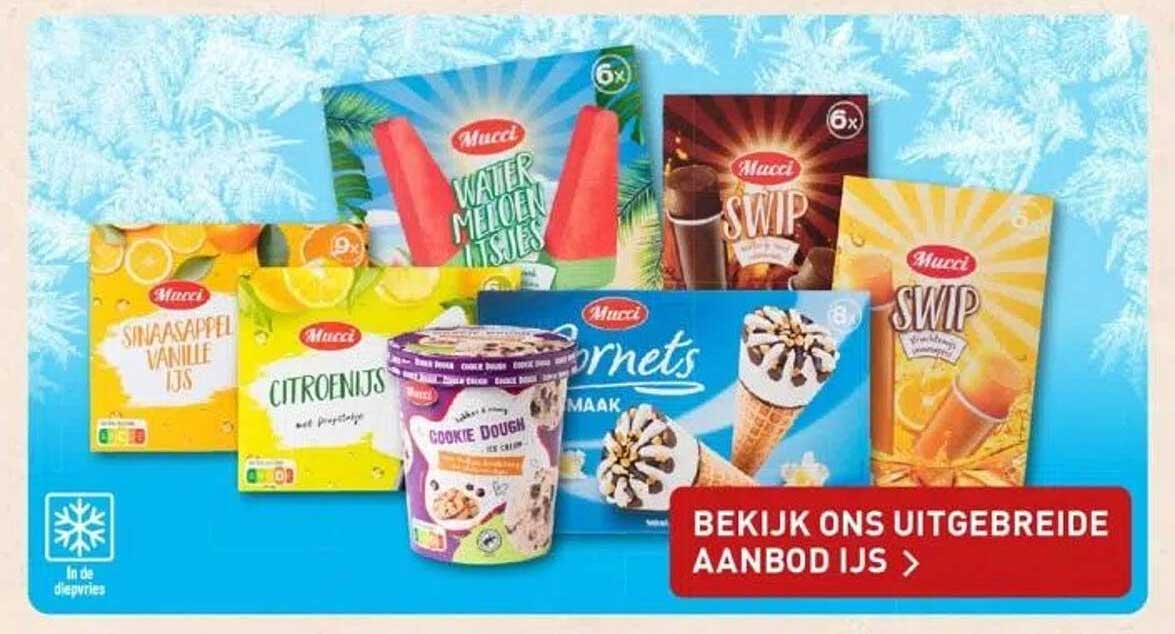 Mucci IJsaanbiedingen uit de ALDI-folder