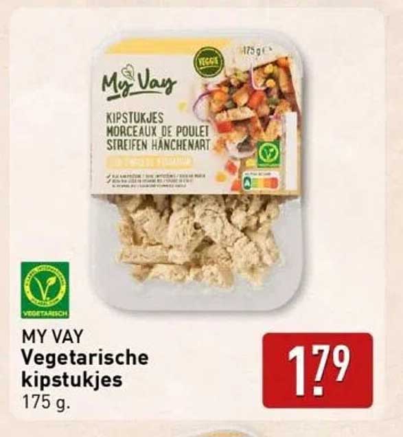 MY VAY Vegetarische kipstukjes 175 g