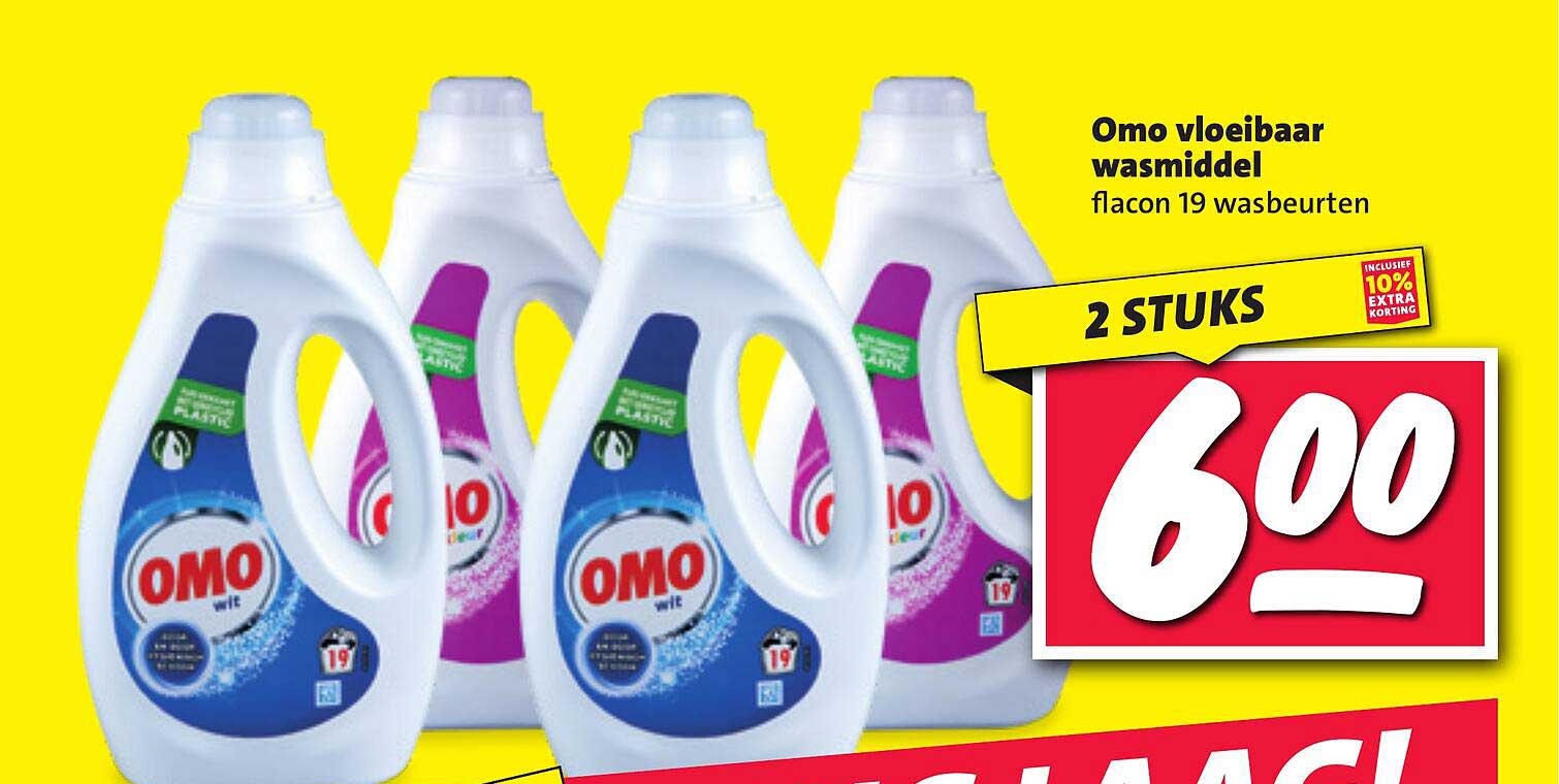 Omo vloeibaar wasmiddel flacon 19 wasbeurten