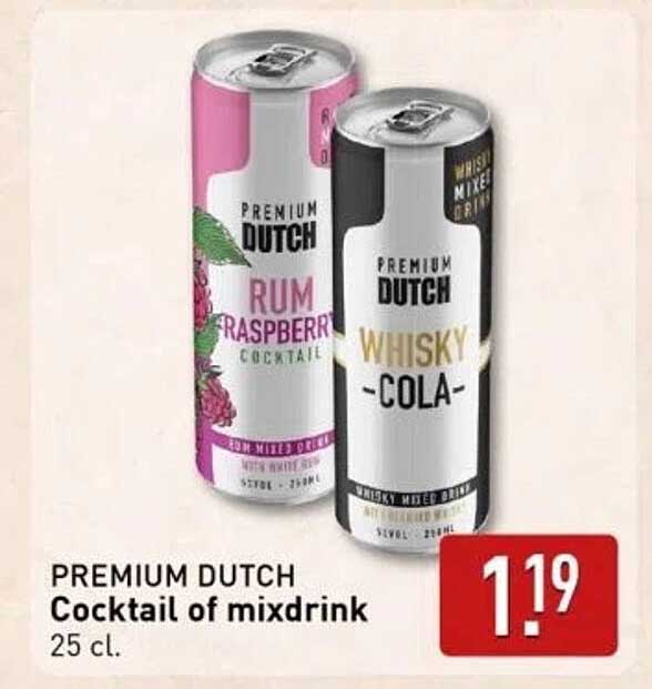PREMIUM DUTCH Cocktail of mixdrink