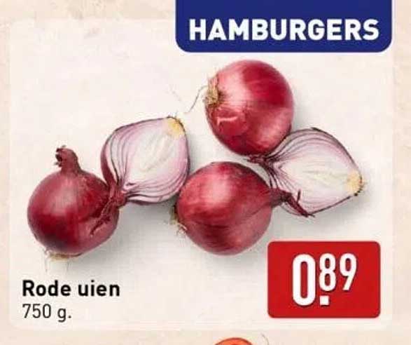 Rode uien 750 g