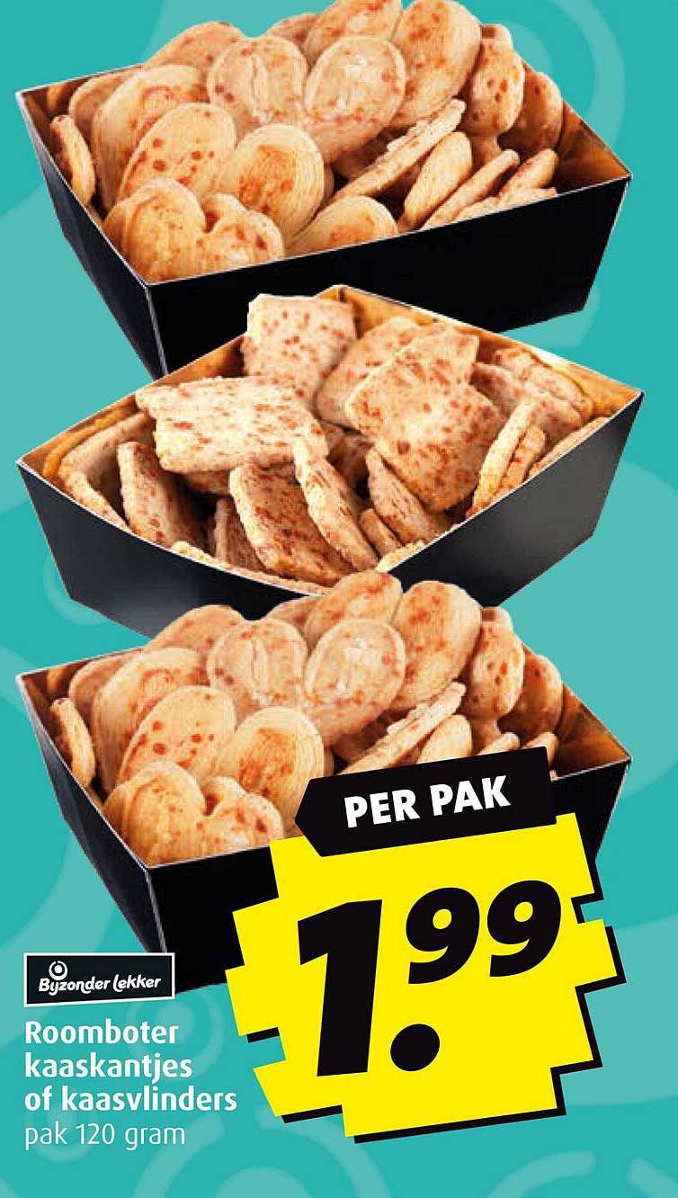 Roomboter kaaskantjes of kaasvlinders pak 120 gram