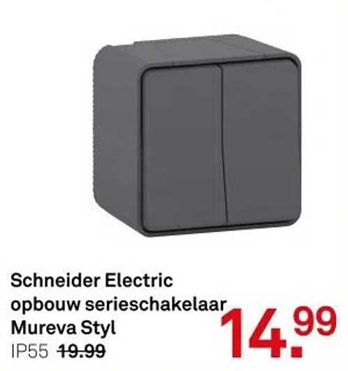 Schneider Electric opbouw serieschakelaar Mureva Styl