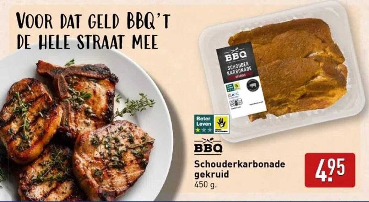 Schouderkarbonade gekruid 450 g