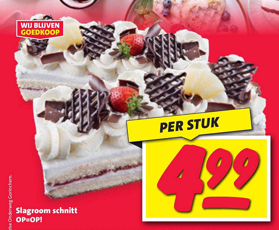 Slagroom schnitt OP=OP!