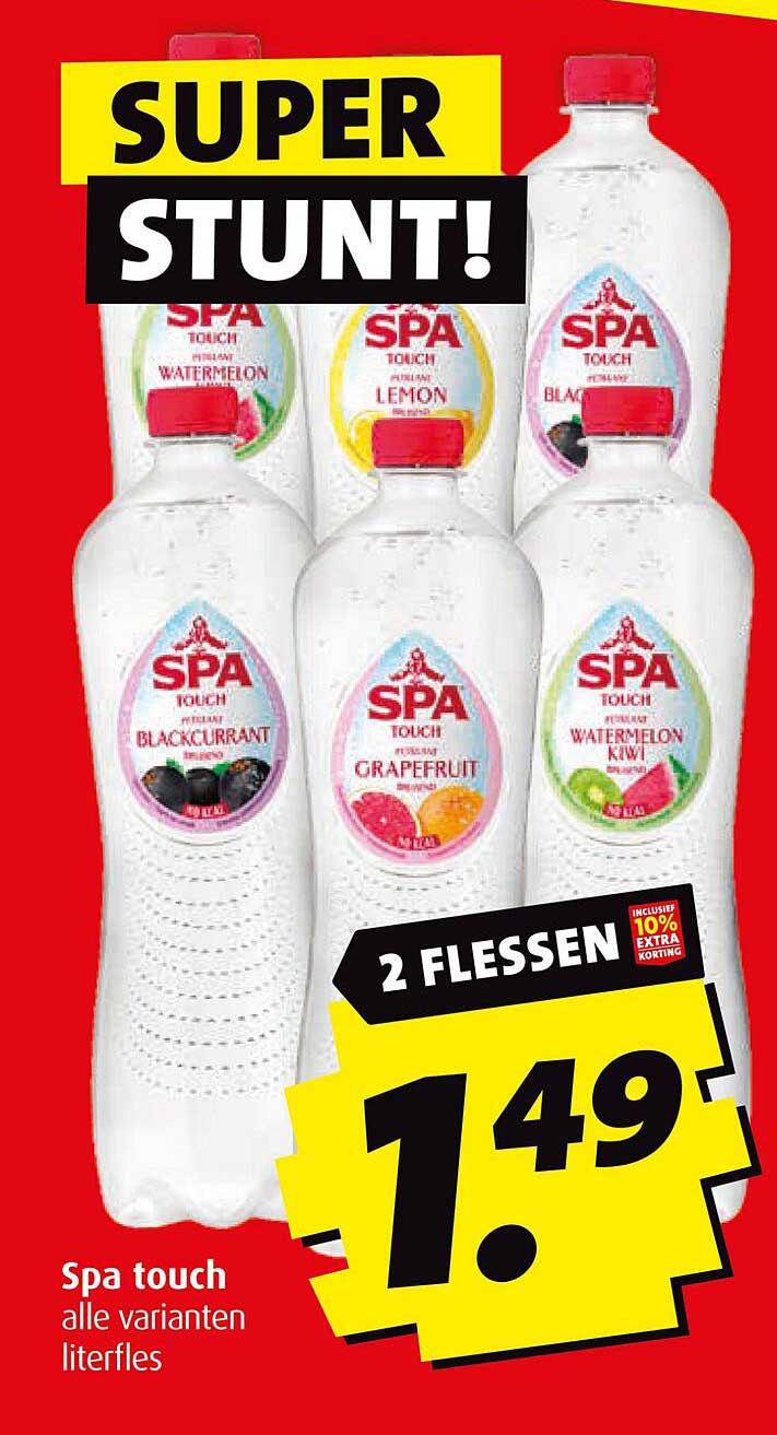 Spa touch alle varianten literfles