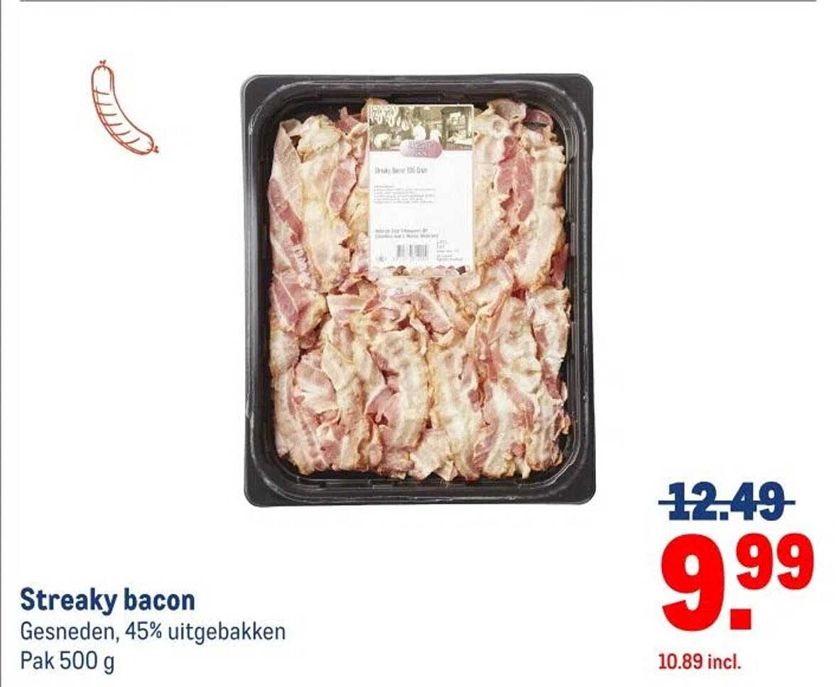 Streaky bacon