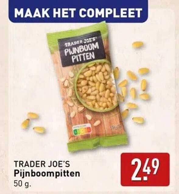 TRADER JOE'S Pijnboompitten 50 g.