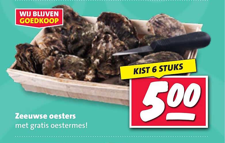 Zeeuwse oesters met gratis oestermes!