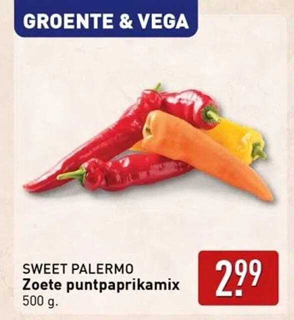 Zoete puntpaprikamix 500 g