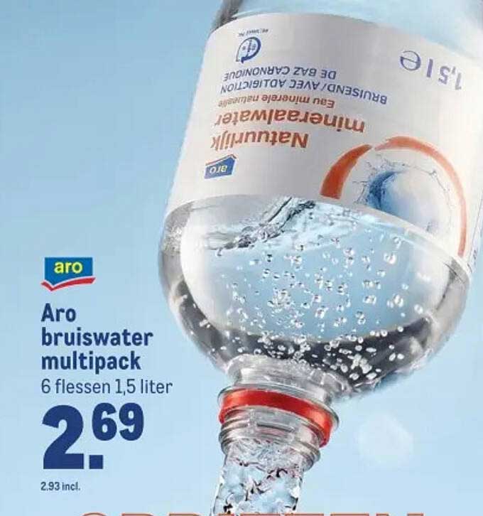 Aro bruiswater multipack 6 flessen 1,5 liter