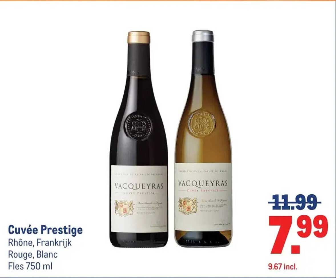 Cuvée Prestige Rhône, Frankrijk Rouge, Blanc Fles 750 ml