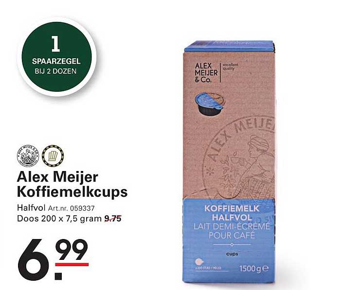 Alex Meijer Koffiemelkcups Halfvol