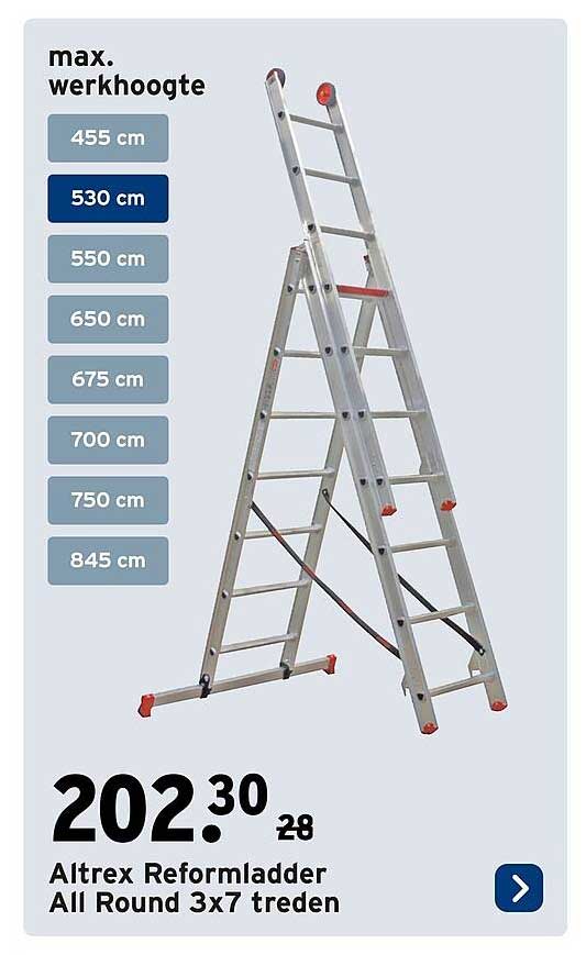 Altrex Reformladder All Round 3x7 treden