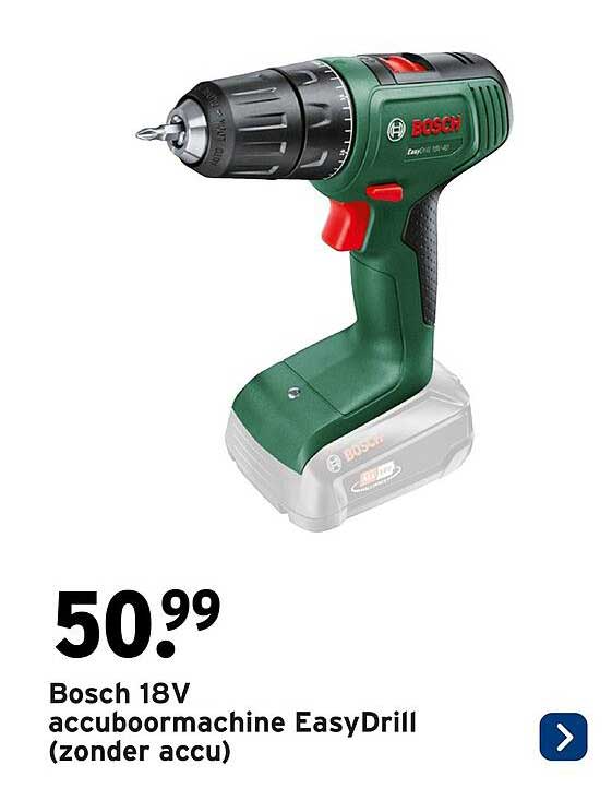 Bosch 18V accuboormachine EasyDrill (zonder accu)