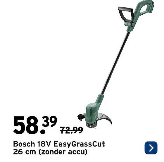Bosch 18V EasyGrassCut 26 cm (zonder accu)