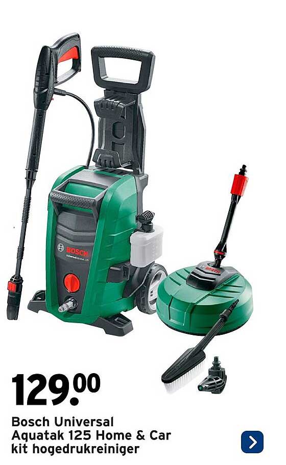 Bosch Universal Aquatak 125 Home & Car kit hogedrukreiniger