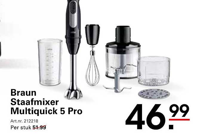 Braun Staafmixer Multiquick 5 Pro
