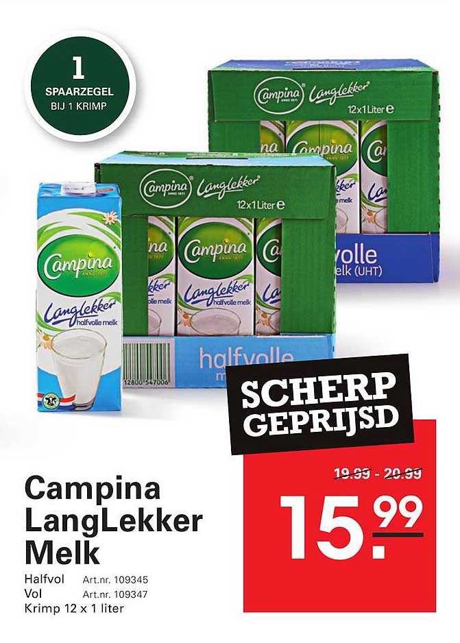 Campina LangLekker Melk