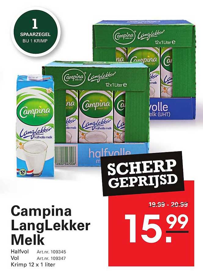 Campina LangLekker Melk