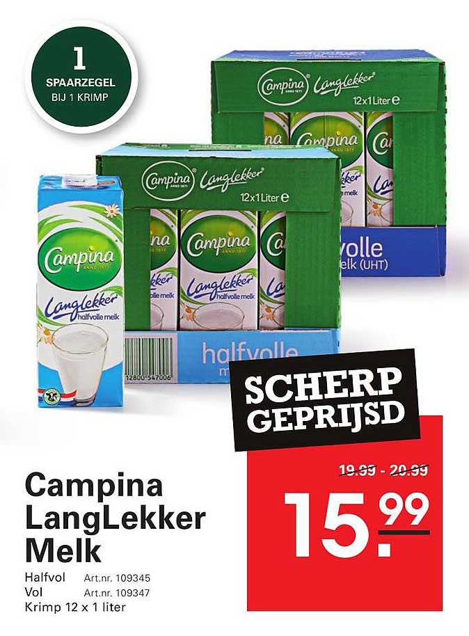 Campina LangLekker Melk