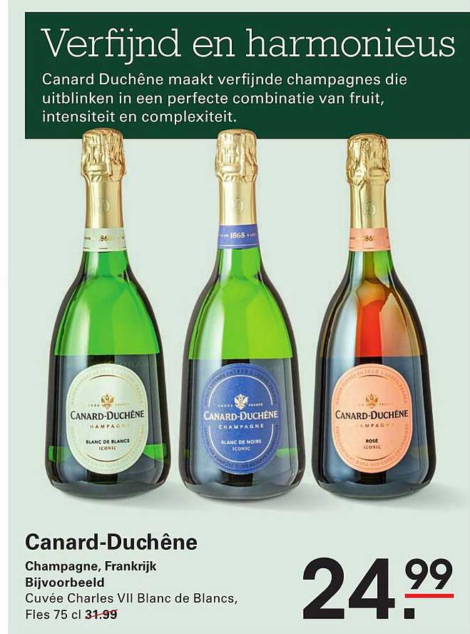 Canard-Duchêne Champagne, Cuvée Charles VII Blanc de Blancs, Fles 75 cl