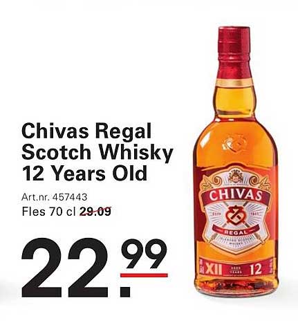 Chivas Regal Scotch Whisky 12 Years Old