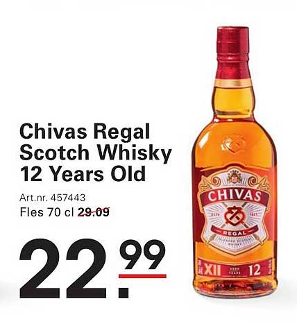 Chivas Regal Scotch Whisky 12 Years Old