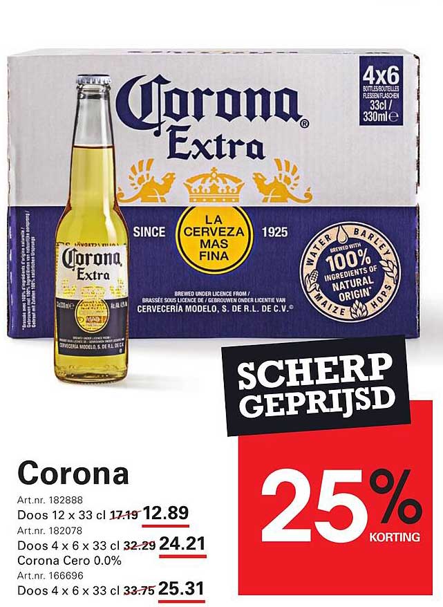Corona Extra 12 x 33 cl
