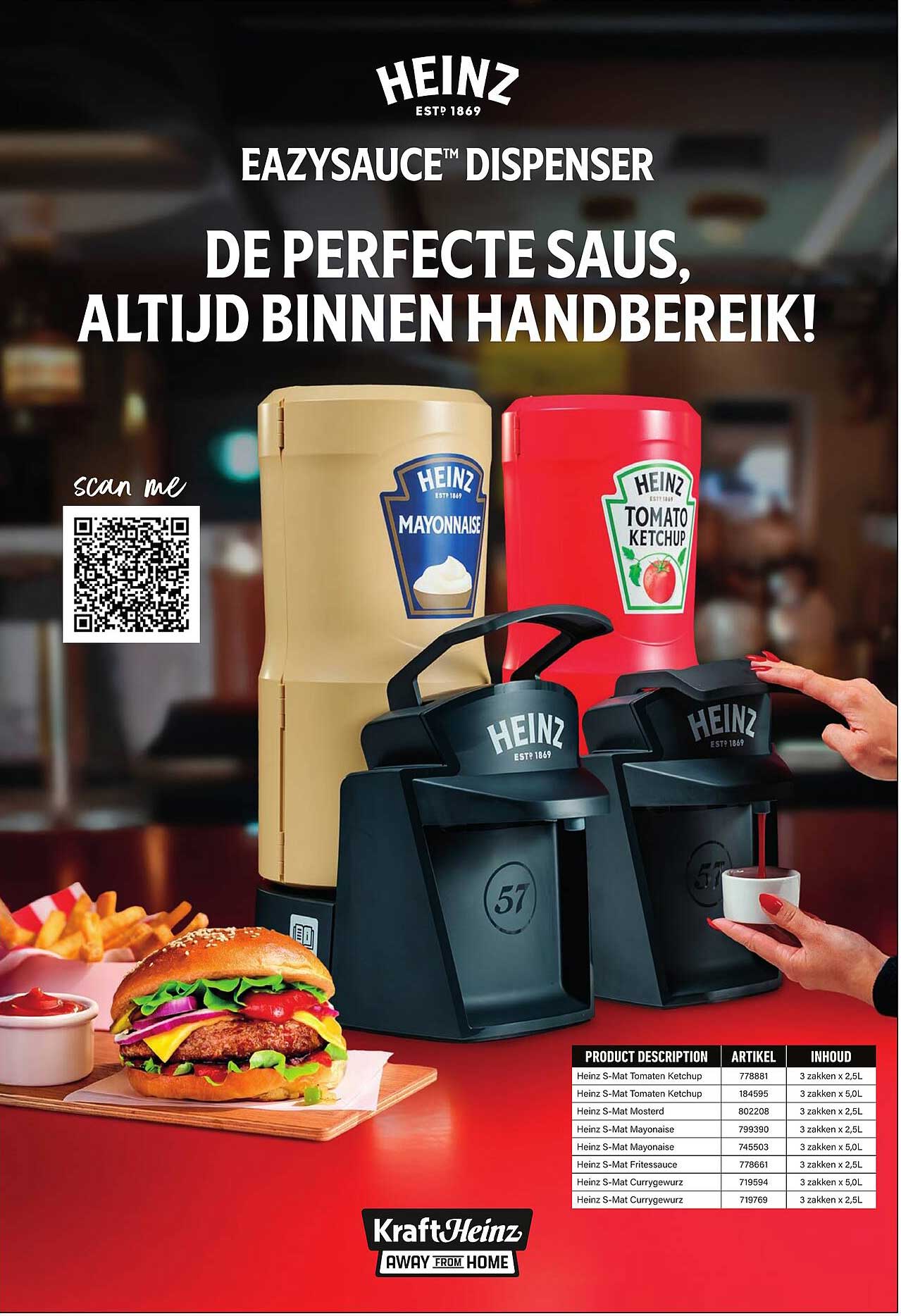 DE PERFECTE SAUS, ALTijd BINNEN HANDBEREIK!
