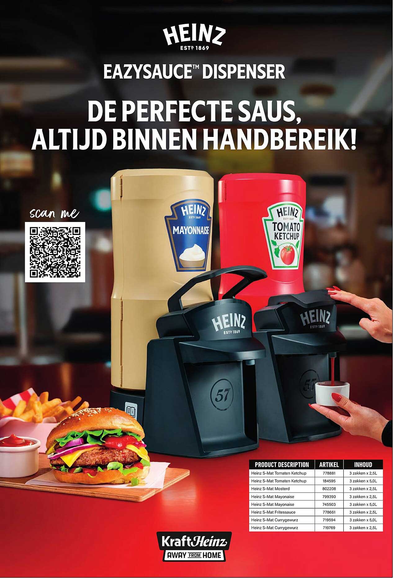 DE PERFECTE SAUS, ALTIJD BINNEN HANDBEREIK!