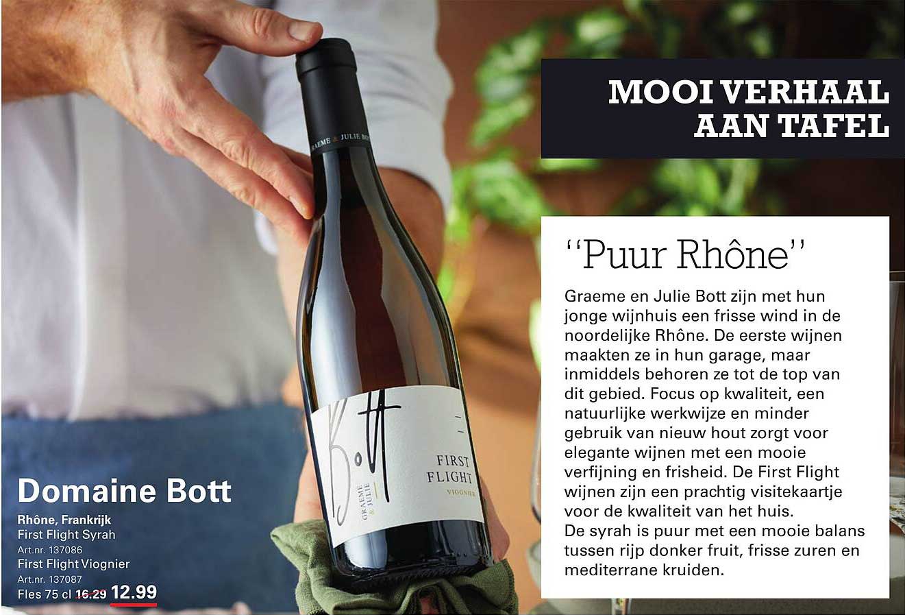 Domaine Bott First Flight Syrah 75 cl