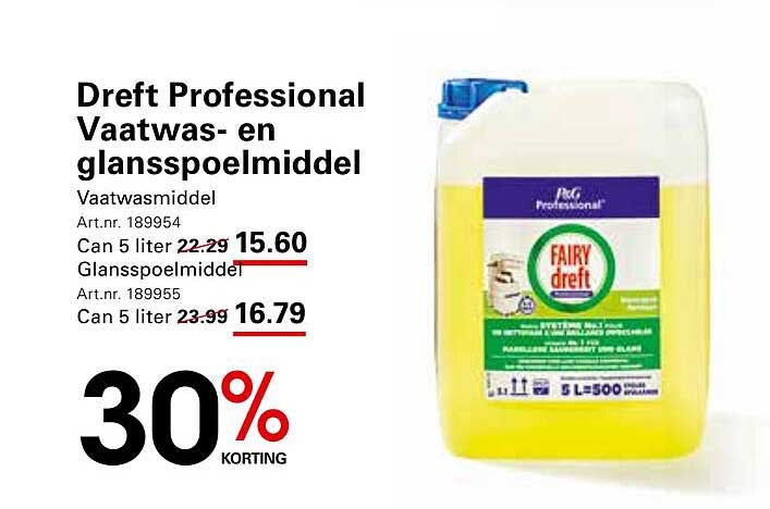 Dreft Professional Vaatwas- en glansspoelmiddel