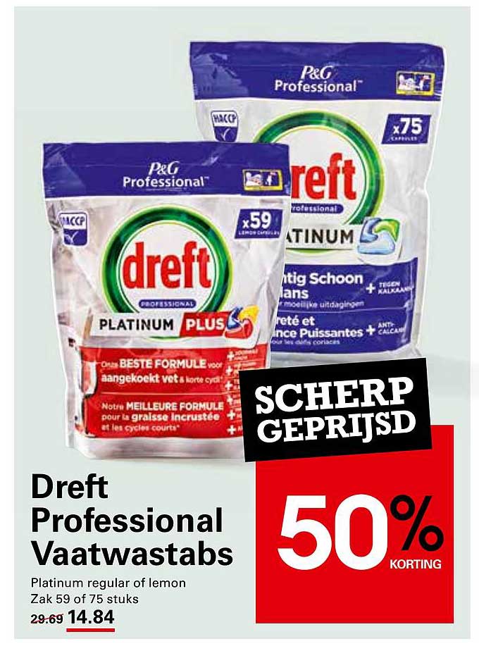 Dreft Professional Vaatwastabs