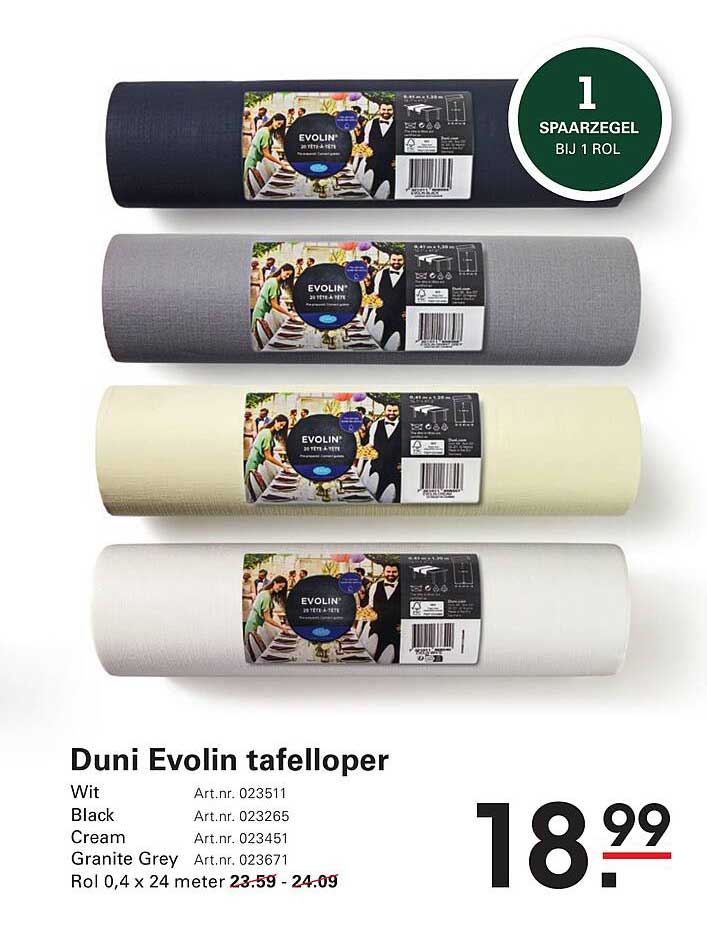 Duni Evolin tafelloper