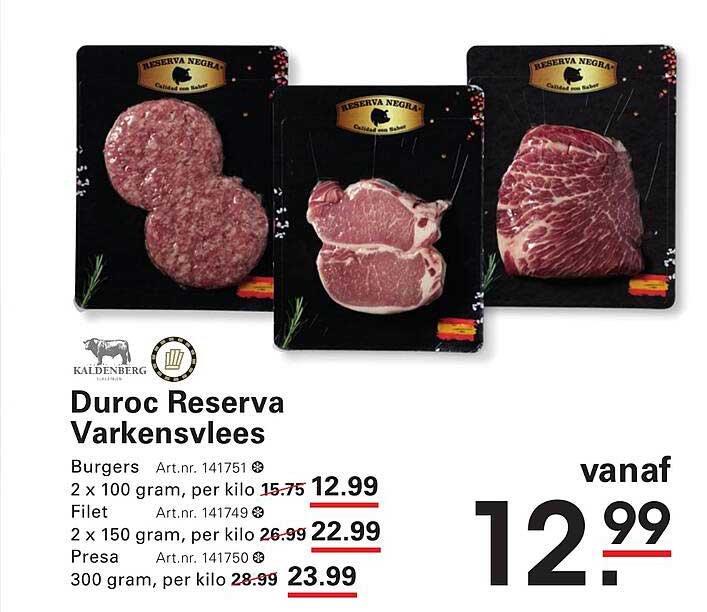 Duroc Reserva Varkensvlees