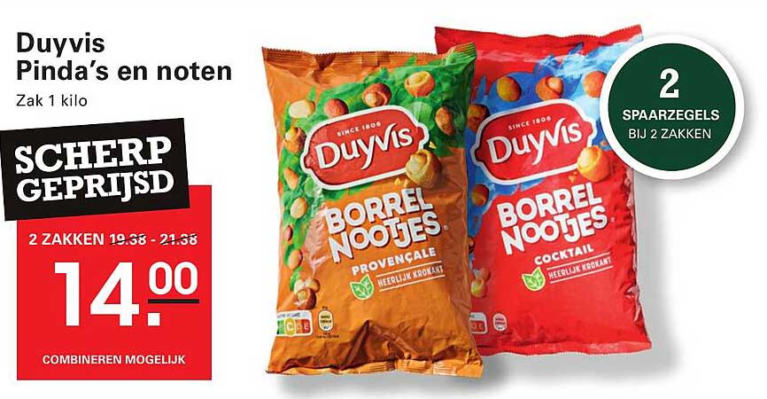 Duyvis Pinda’s en noten Zak 1 kilo