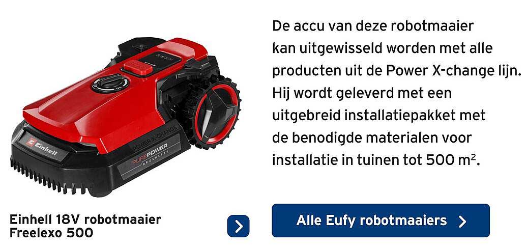 Einhell 18V robotmaaier Freelexo 500