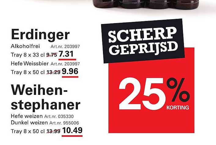 Erdinger Alkoholfrei en Hefe Weissbier