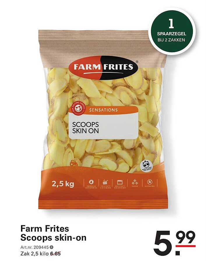 Farm Frites Scoops skin-on
