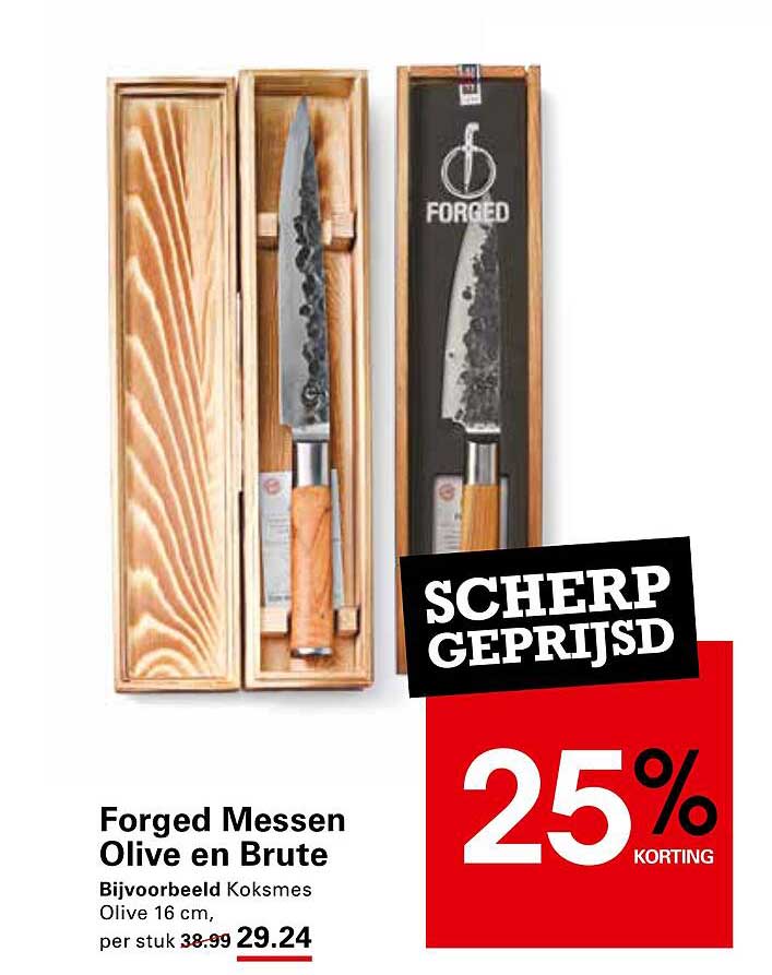 Forged Messen Olive en Brute