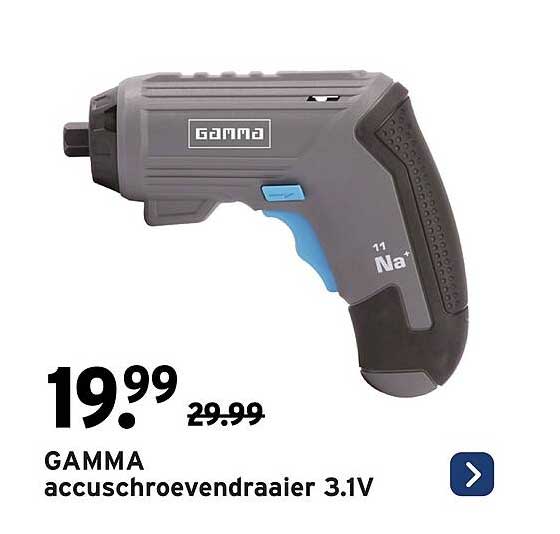 GAMMA accuschroevendraaier 3.1V